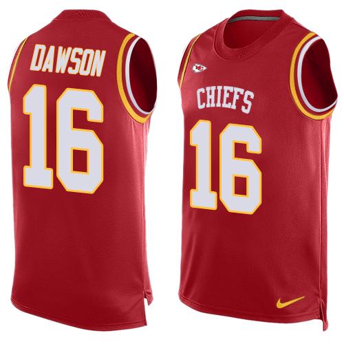 Nike Chiefs #16 Len Dawson Red Team Color Men's Stitched NFL Limited Tank Top Jersey - Click Image to Close